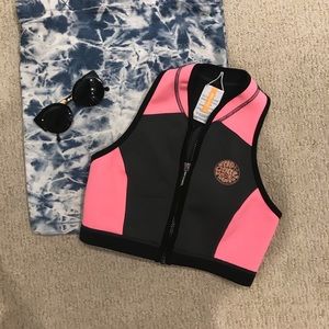NWT Neoprene bikini top rip curl wet suit type